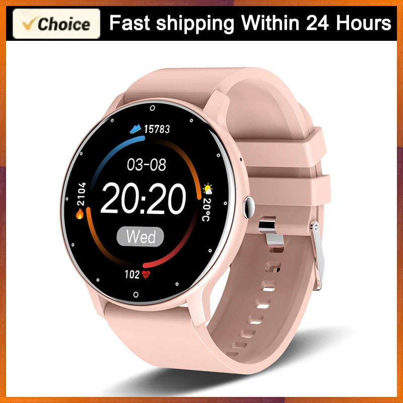 LIGE Wasserdichte Smartwatch für Damen, Echtzeit-Wettervorhersage, Herren-Uhren, Sport-Damen-Smartwatch für Damen, Android, iOS