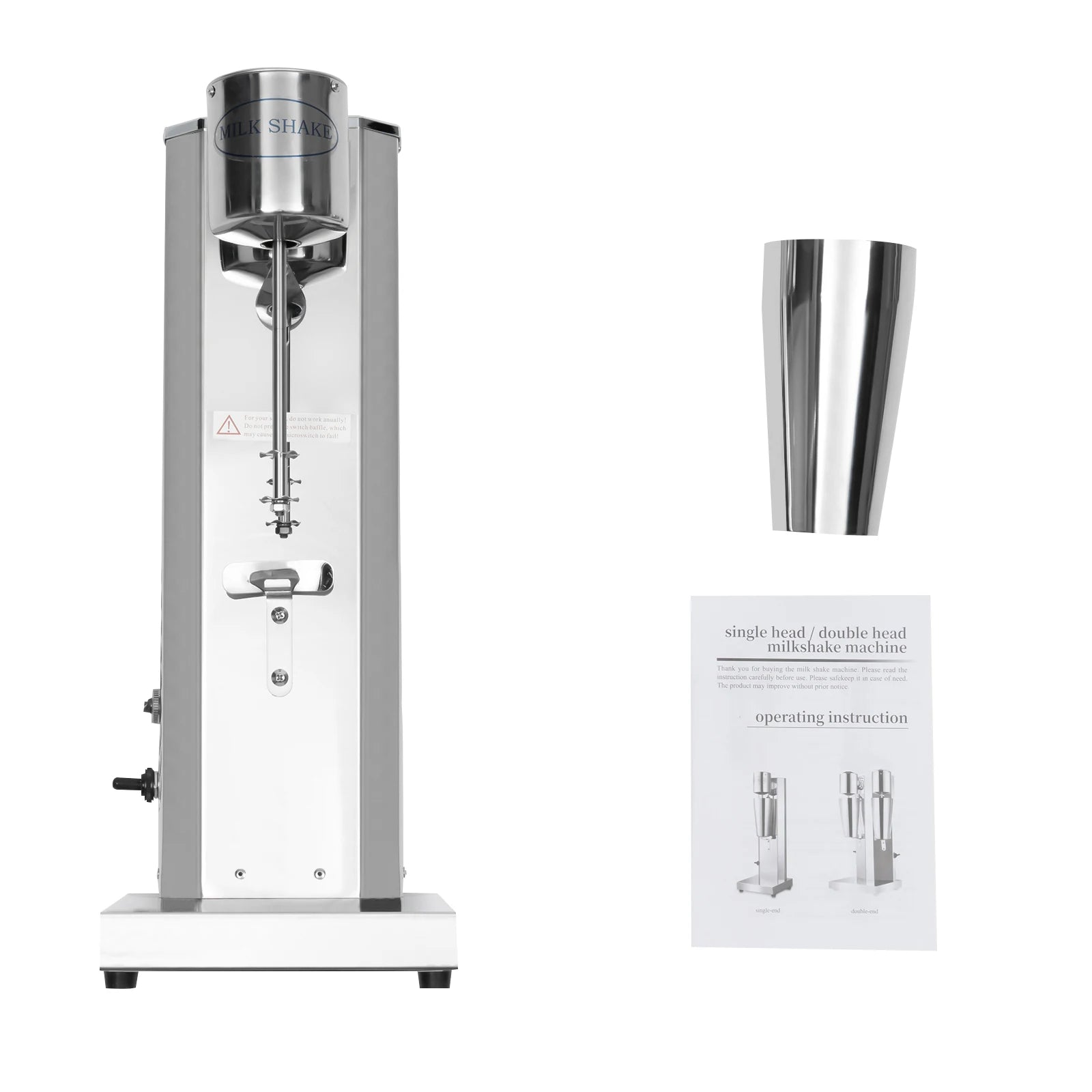 180W 650ML Kommerzielle Milchshake-Maschine Edelstahl Milchshaker-Maschine 18000 U/min Milchcreme-Mixer