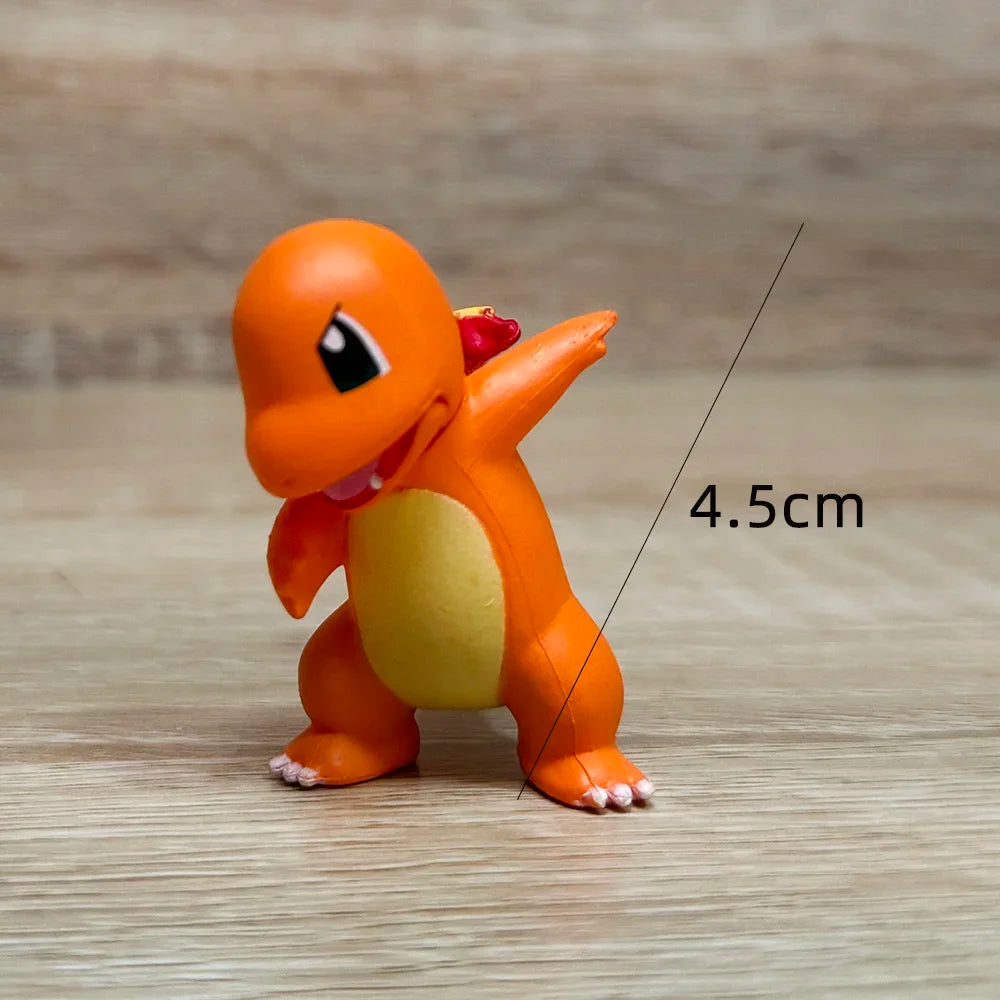Pokémon Actionfigur Pikachu Spielzeug Glumanda Schiggy Bisasam Taschenmonster Kleine Figur Kindergeschenk
