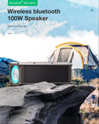 BlitzWolf BW-WA3 100W TWS Bluetooth-Lautsprecher mit vier Treibern, doppelter Membran, tiefem Bass, RGB-Licht, IPX5 Wasserdichtigkeit, 5000mAh Akku