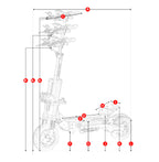 Neuer HALO KNIGHT T107Pro Smart E-Scooter für Erwachsene, großes Display, 60V 38.4Ah Akku, 3000W Dualmotor, 95KM/H Leistungsstarker Elektroroller