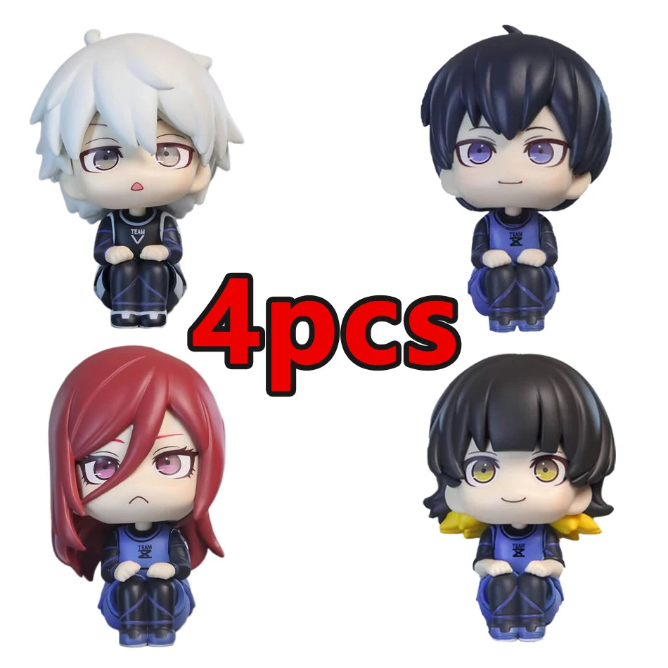 BLUE LOCK Actionfiguren Isagi Yoichi Bachira Meguru Anime Figur Q-Version Figur Sammelmodell Kinderspielzeug Puppen Geschenke