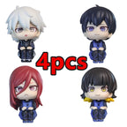 BLUE LOCK Actionfiguren Isagi Yoichi Bachira Meguru Anime Figur Q-Version Figur Sammelmodell Kinderspielzeug Puppen Geschenke