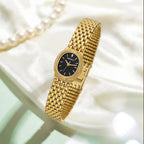 BERNY Gold Women's Watch Luxury Small Dial Ladies Gold Watch Jewelry Bracelet Quartz Lady Watch Stylish Fashion Women Watches