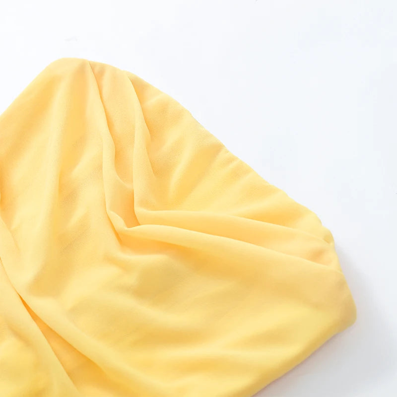 Damen einfarbiges plissiertes, sexy trägerloses Kleid, elegantes schulterfreies, rückenfreies Kleid mit hoher Taille und Schlitz 2026, neues Abendparty-Kleid