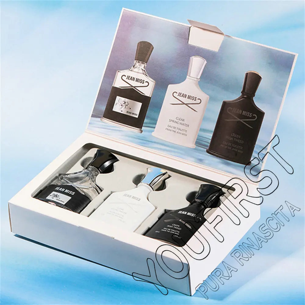 Frisches Naturparfüm 90 ml für Herren, Geschenkset, 3-teilig, langanhaltender Kölnischwasserduft, Herrenparfüms, charmante Männerparfüms, originale Hombres