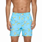 Escatch Schnelltrocknende Sommer Badeshorts für Herren, Beach Boardshorts, Badehosen für Männer, Schwimmhosen, Herren Sportbekleidung, Strandmode, Fitness Übergrößen