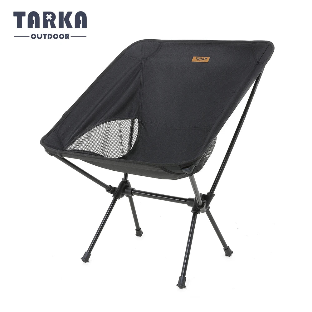 TARKA Faltbare Campingstühle Set Leichter Klappstuhl Ultraleichte Rucksack-Mondstühle für Garten Picknick Strand Angeln