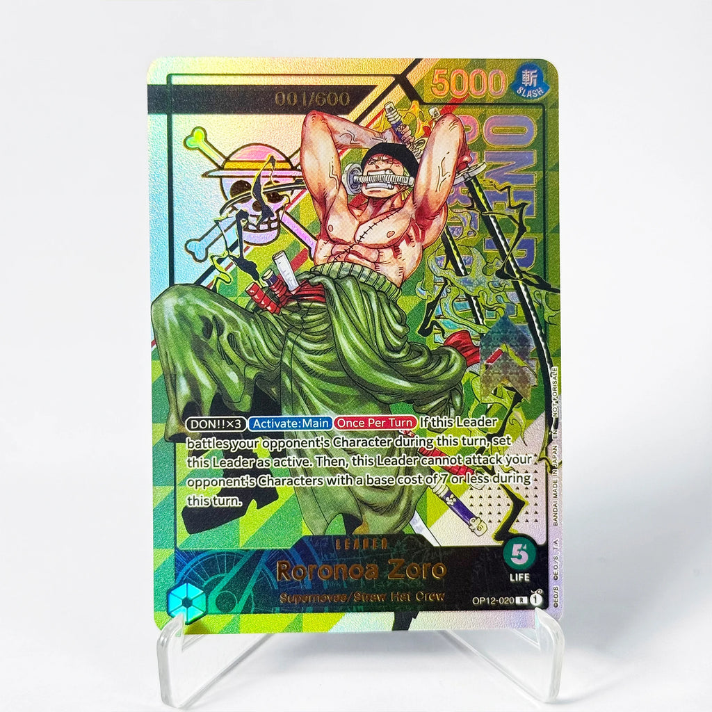 One Piece Roronoa Zoro Serien-Set Championship Treasure Cup Promo Anime Sammlerstücke DIY Replik-Karten Texturkarte