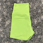 Sexy einfarbige Damen-Fitness-Sportshorts, hohe Taille, athletische Yoga-Shorts, Bein-Radfahren, umfassendes Training, Jogging, Squat-Proof