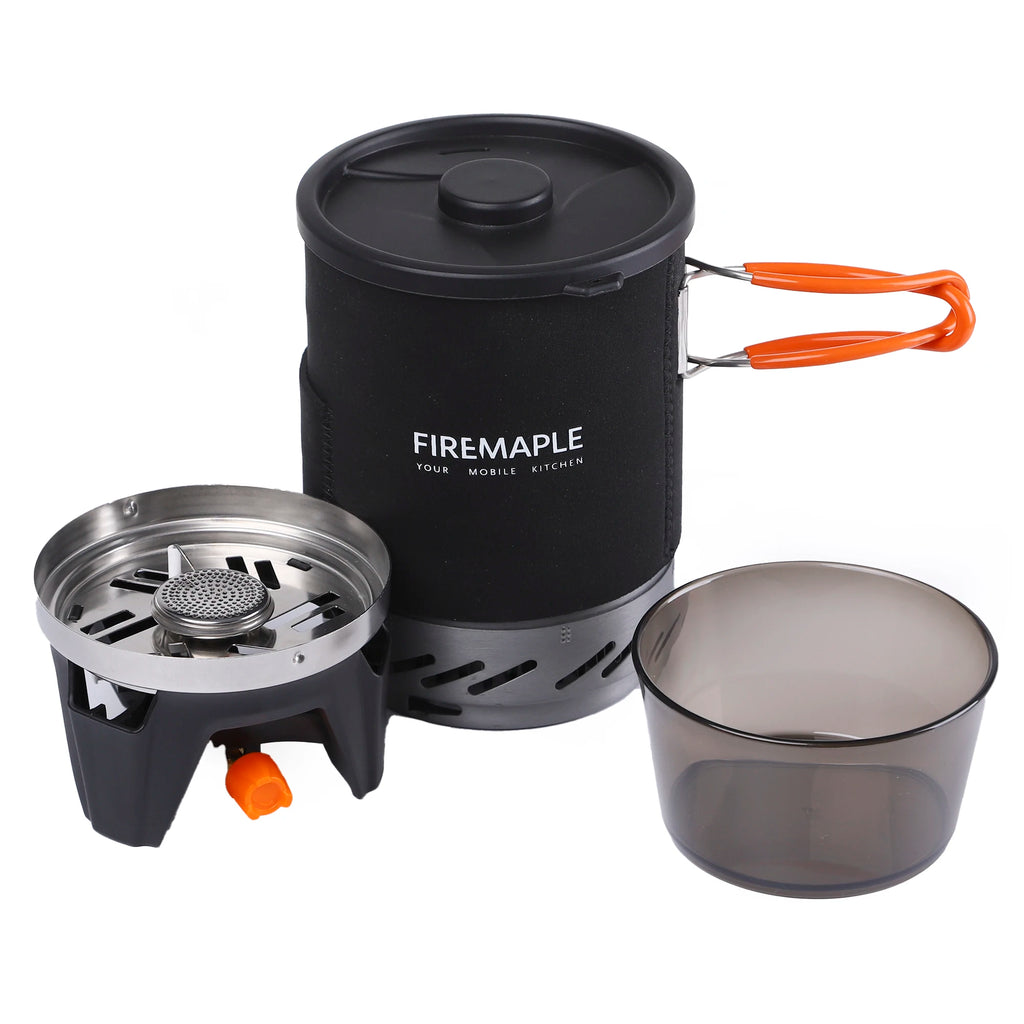 Fire Maple Star X1 Campingkocher Outdoor Wander Kochsystem mit Kocher Wärmetauscher Topf Schüssel Tragbare Gasbrenner FMS-X1