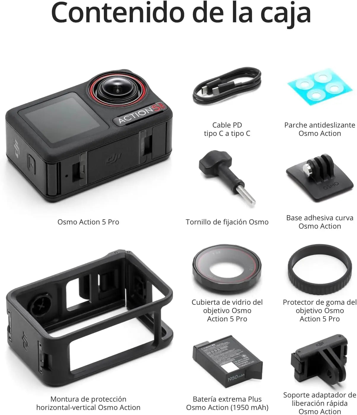DJI Osmo Action 5 Pro Standard Combo Nächste Generation 1/1.3″ Sensor Klare OLED-Touchscreens 32X Super Zeitlupe