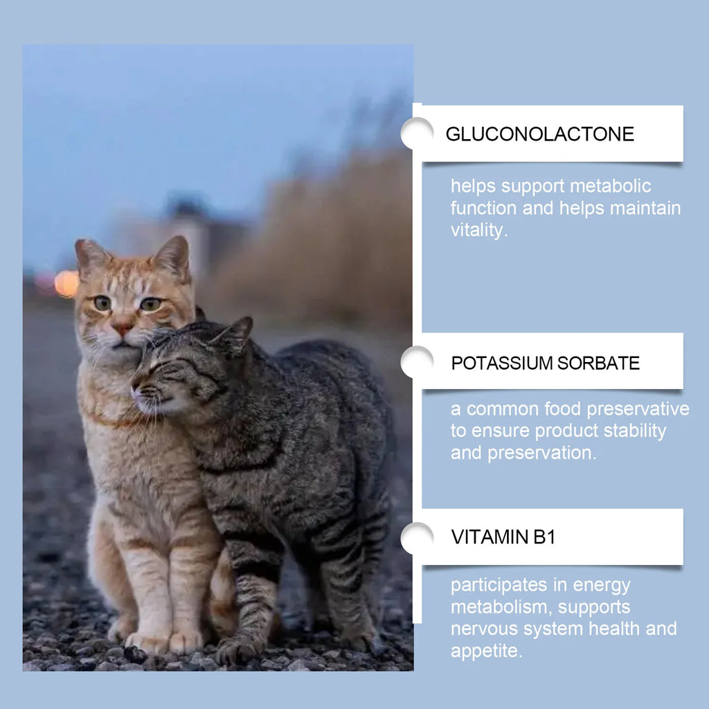 Yegbong 50ml Katzenvitamin-Nahrungsergänzungsmittel Tägliche Pflege zur Unterstützung der Ernährung, Förderung des Wachstums und Unterstützung der Genesung von Katzen, Vitaminpflegetropfen
