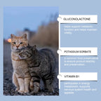 Yegbong 50ml Katzenvitamin-Nahrungsergänzungsmittel Tägliche Pflege zur Unterstützung der Ernährung, Förderung des Wachstums und Unterstützung der Genesung von Katzen, Vitaminpflegetropfen