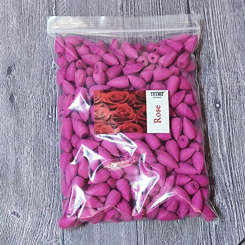 YXYMCF Natürlicher Reflux Turm Räucherstäbchen Sandelholz Lavendel Rauch Rückfluss Räucherkegel für Brenner Zuhause Duftender Rückfluss Aromatherapie