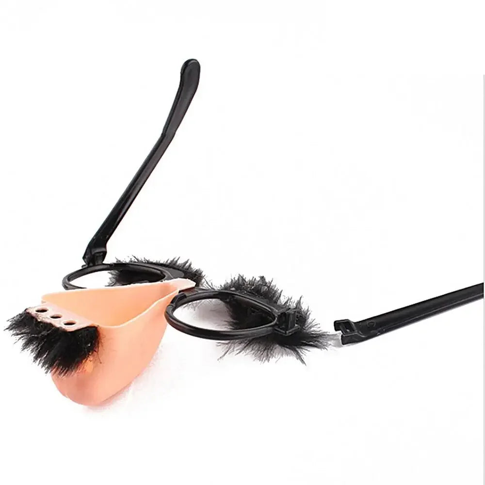 Große Nase Brille mit Augenbrauen Schnurrbart Alberne Lustige Foto Requisiten Halloween Party Brille Neuheit Scherz für Geburtstagsfeiern