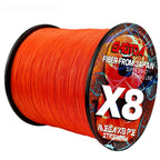 8 Strands Multifilament Angelschnüre Salzwasser Fliegen-Karpfen geflochtene Schnur X8 Spinnköder Angelschnur für Barsch 300m/500m 18lb-78lb