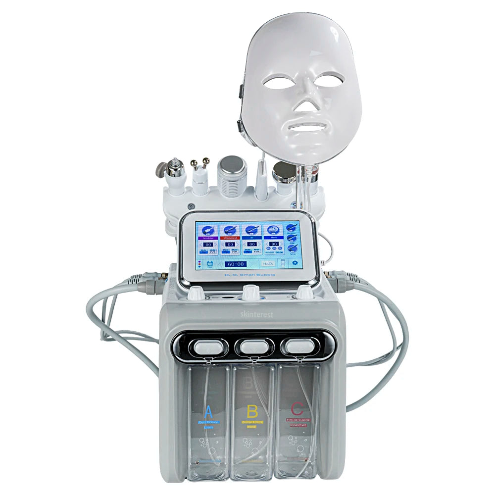 7-in-1 Dermabrasions-Peeling-Spa-Gesichtsmaschine Hautverjüngung Hydro-Dermabrasion Hydro-Aqua-Gesichtstiefenreinigung Hautpflegegerät