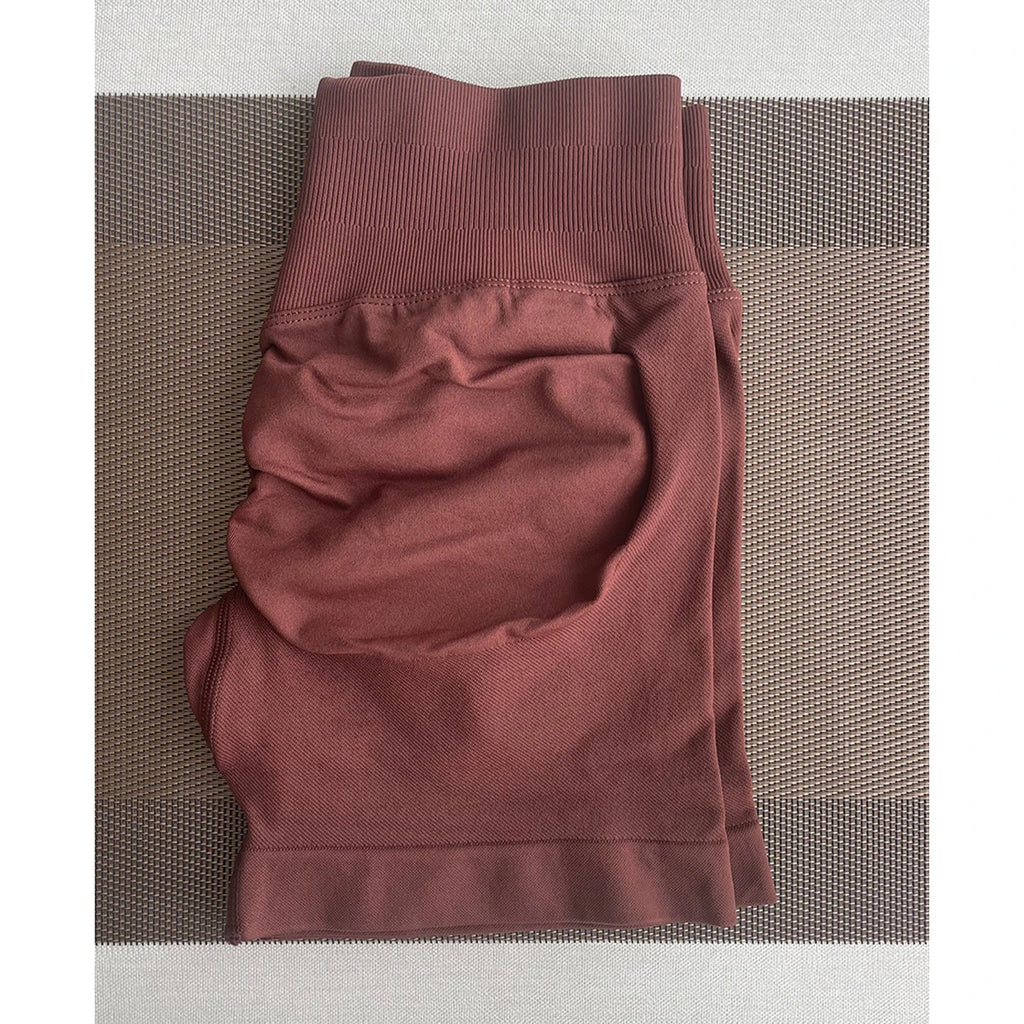 TKITK Shorts Nahtlose Yogahosen Damen Fitness Outfits Shark Bite Shorts für Fitnessstudio Laufen Radfahren Leggings