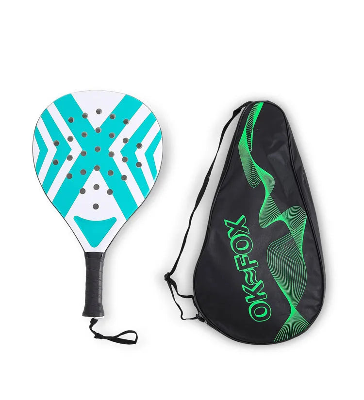 Padel-Tennisschläger Strandtennisschläger Carbonfaser Leichte Tennisschläger Outdoor-Sport Herren- und Damen-Leuchtschläger