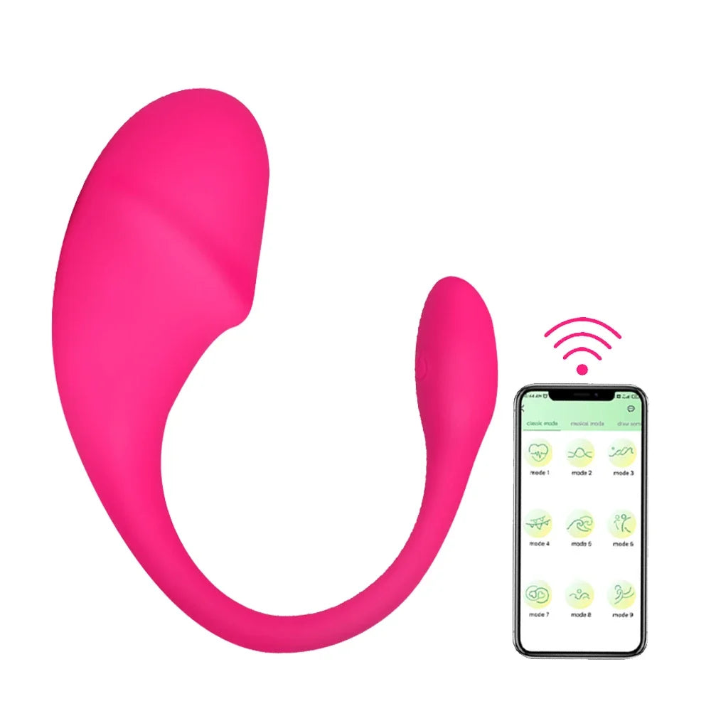 Kabelloser Bluetooth G-Punkt Vibrator für Frauen APP Fernbedienung Tragbares vibrierendes Ei G-Punkt Klitorisstimulator Sexspielzeug für Erwachsene