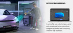 3DMakerpro Lynx 3D Scanner Luxury Edition, 0.10mm Accuracy, 0.30mm Resolution, 10fps Frame Rate, Class 1 White Light, Visual Tracking, 250x400mm Single Capture Range
