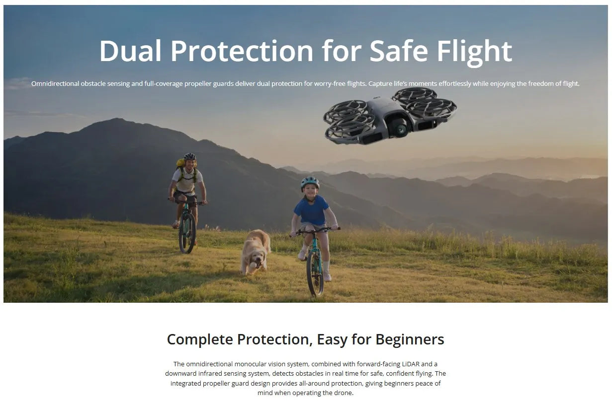 Globale Version DJI Neo 2 Kameradrohnen 4K Hochwertige Bildgebung 1/2-Zoll CMOS-Sensor 4K/60fps Video Und 4K/100fps Zeitlupe Einfach für Anfänger