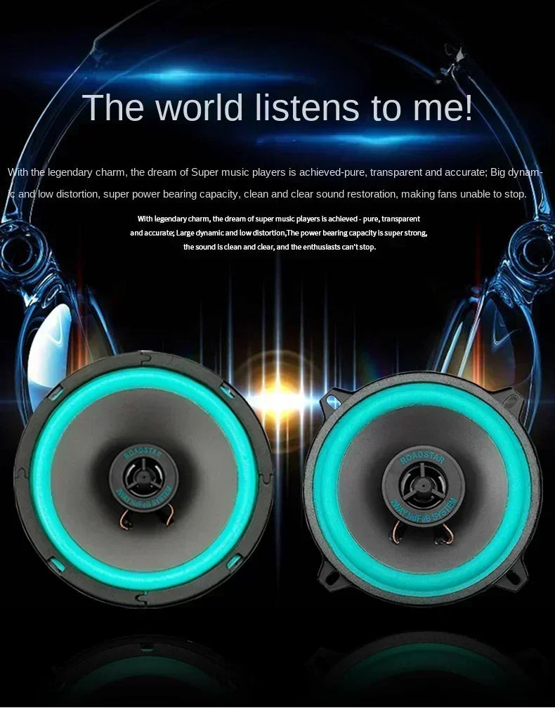 4/5/6,5 Zoll Universal Auto Koaxiallautsprecher HiFi Automotive Audio Full Range Frequenz Subwoofer Verbesserter Auto Stereo Sound