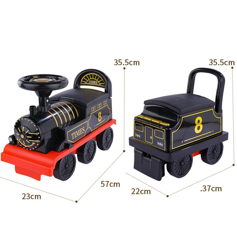 Kinder Zug Reitspielzeug Eisenbahn Klassisches Elektromodell Kann Einen Kleinen Zug Schienenwagen Transportieren Kinder Baby Lauflernwagen Spielzeug Jungen