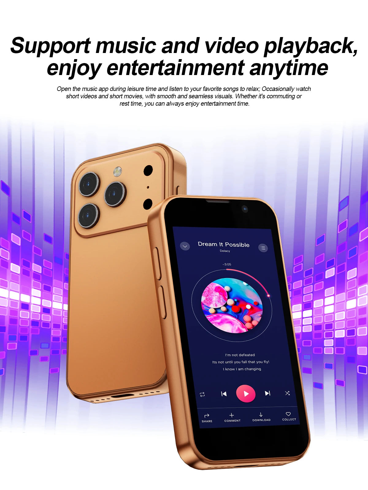 SERVO 17SE MINI 3G winziges Smartphone Android System Play Store 2GB+16GB WhatsApp GPS WiFi Dual-SIM 3.0" kleines intelligentes Handy
