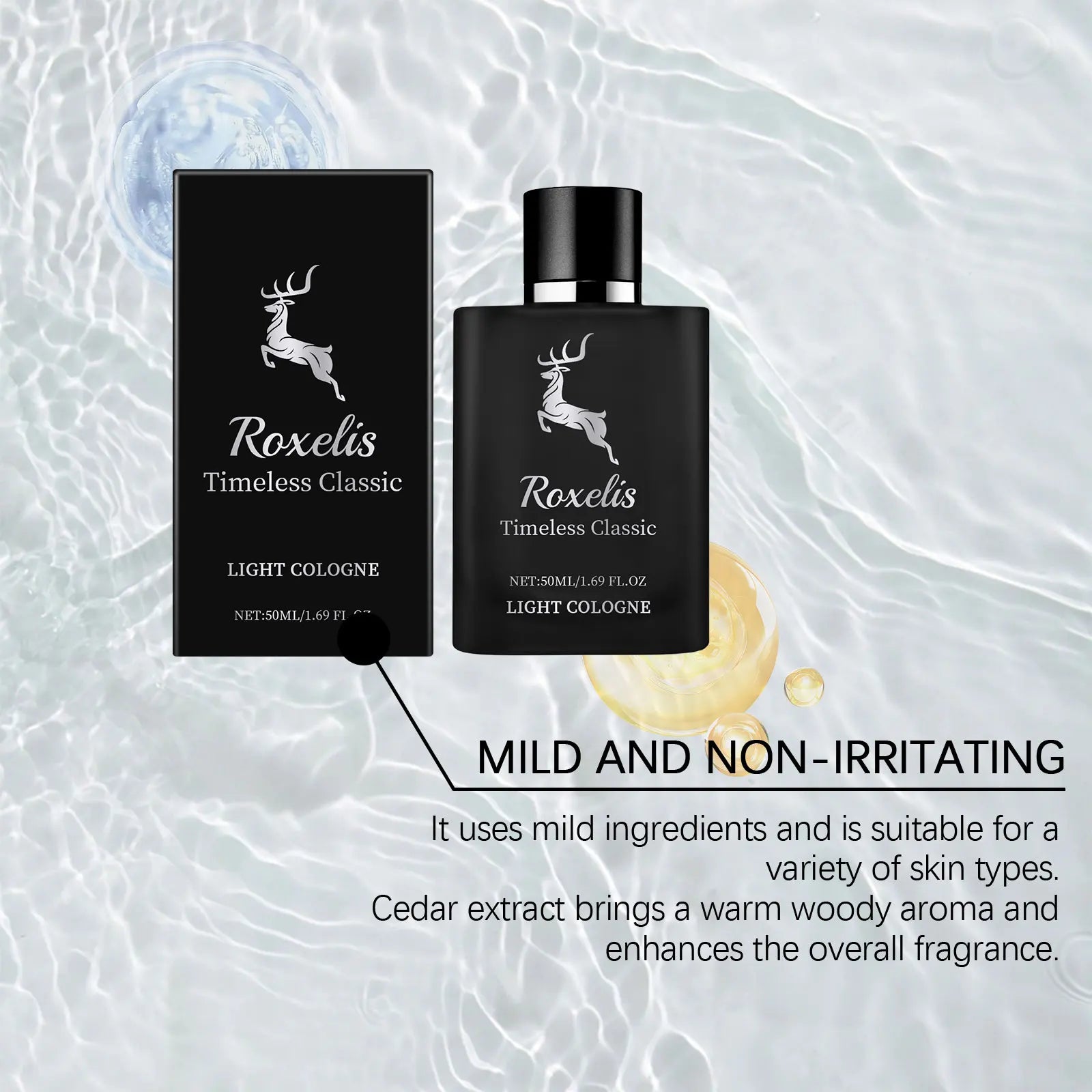 Roxelis Bergamotte-Parfum Klassisches Eau de Cologne Natürlicher, frischer Haarduft Langanhaltender Duft Elegantes, tragbares Parfüm