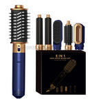 6-in-1 Haartrocknerbürste Heißkamm-Set Professioneller Lockenstab Haarglätter Styling-Tool Luft-Styling Haartrockner Haushaltsgerät