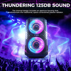 W-KING 250W PEAK Großer Bluetooth Lautsprecher Lauteste/Massive 120dB/12 Custom Bass, V5.3 Big Party Boombox Tragbarer Kabelloser Lautsprecher