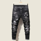 Fashion Herren Jeans Stretch Blau Skinny Jeans Für Herren Casual Slim Fit Denim Hosen Korean Style Herrenhosen Jeans