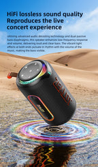ZEALOT_MP1 Tragbarer Bluetooth-Lautsprecher 60W StormBox Blast Outdoor Wireless Lautsprecher IPX6 Wasserdichter Party Camping Lautsprecher 12H ZEAL