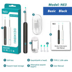 Intelligenter visueller Ohrenreiniger HD Ohrenstäbchen Otoskop USB-C-Ladeendoskop Ohrenschmalzentferner Ohrenschmalz-Entfernungswerkzeug Ohrenschmalz-Minikamera Gesundheitspflege-Set