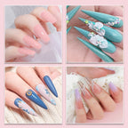 Nagelacrylpulver und Flüssigmonomer Nagelkunstdekoration für Maniküre-Set-Kit Kristall Nagelflitter 3D Nagelspitzen Schnitzwerkzeuge