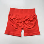 Impact Shorts 4.5" Nahtlos, hochelastisch, niedrig gerippter Bund, dezenter Po-Kontur-Shorts, Fitness Workout Yoga Gym Shorts