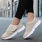 Neue lässige orthopädische Schuhe für weite Füße, geschwollene Füße, Daumenballen, regulierbare weiche bequeme Diabetiker-Gehschuhe