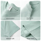 Sommer Baumwolle Strapazierfähiges 300-Gramm-T-Shirt aus amerikanischer Reinbaumwolle für Herren mit kurzen Ärmeln, lässiges Basic-Oberteil, Oversized T-Shirt
