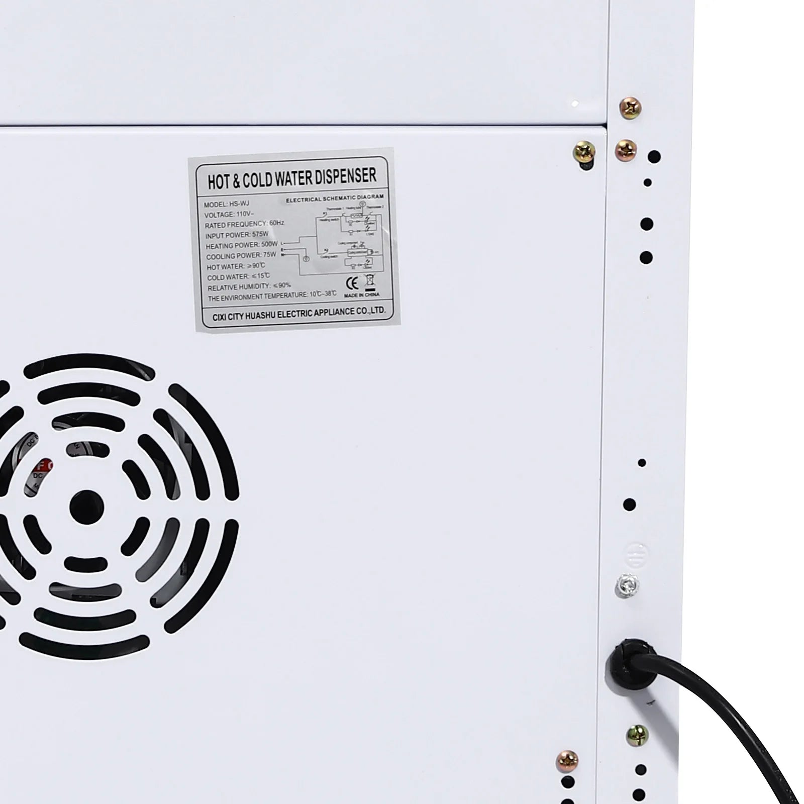 Heiß- und Kaltwasserspender 500W Schnellheizung 75W Kühlung ABS Edelstahl Zuhause Büro Elektrischer Wasserkühler mit Kindersicherung