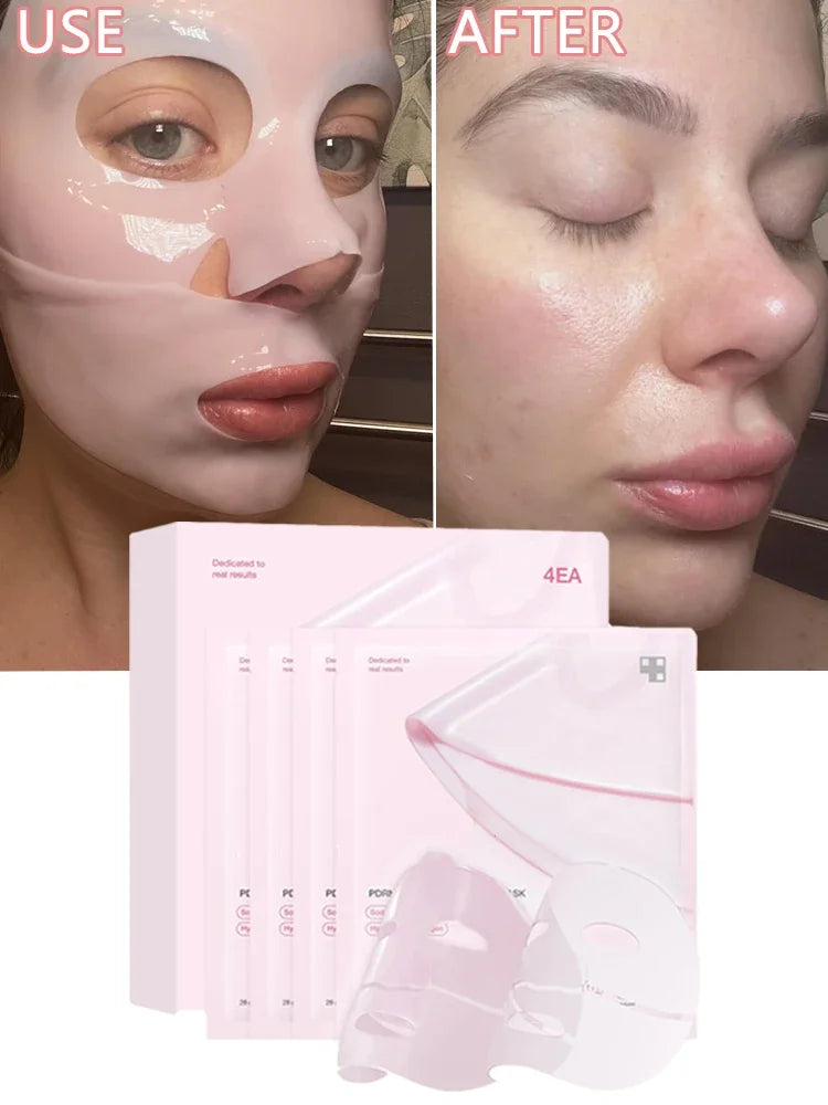 Übernacht-Kollagenmaske Tiefenwirksame Anti-Falten-Maske mit Lachs-DNA PDRN für Glasglatte Haut, Straffung, Verbesserung der Elastizität, Koreanische Hautpflege