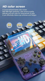 R36S Retro Handheld-Videospielkonsole Linux-System 3,5 Zoll IPS-Bildschirm Tragbarer Taschen-Videoplayer R35S 64GB 15000 Spiele