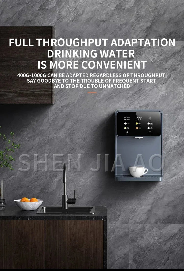 Wandmontierter Instant-Warmwasserspender UV-Sterilisation Quantitative Wasserausgabe 100℃ Wasserkocher Smart Dispenser für Zuhause
