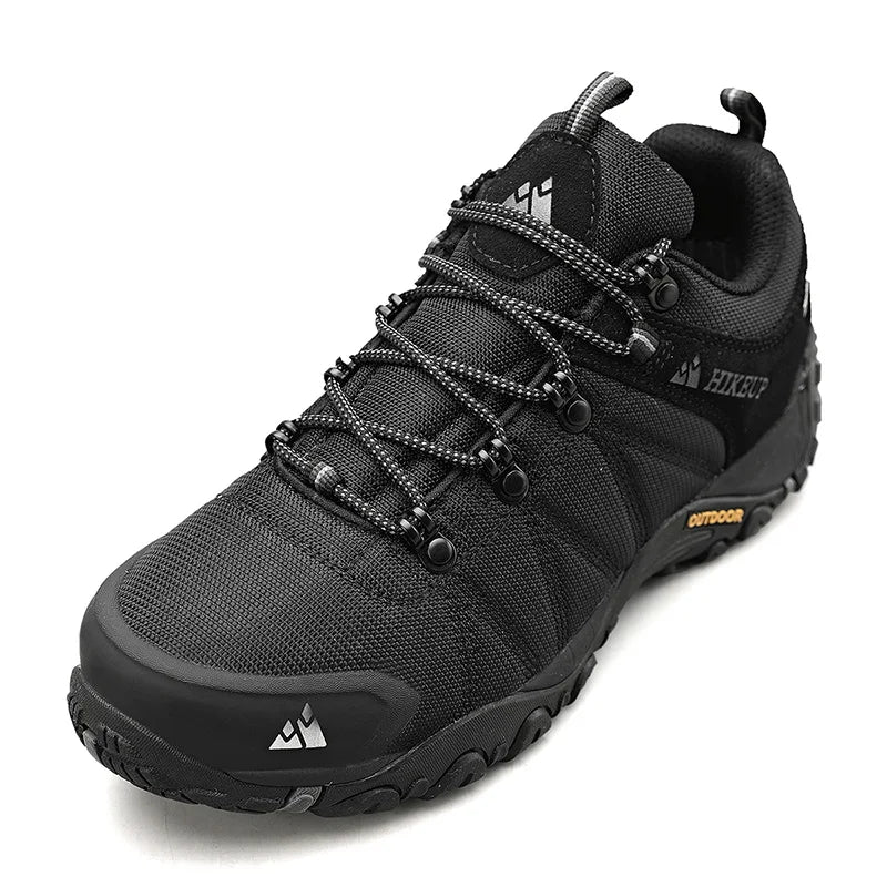 HIKEUP Rutschfeste Herren Wanderschuhe Atmungsaktive Outdoor Abriebfeste Spritzwassergeschützte Kletterschuhe Herren Sneaker Tourismus Bergschuhe