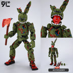 9L3D Gedruckte FNAF Freddy Fazbear's Pizza Springtrap Spielzeug Actionfiguren Anime Modell Lucky13 Dummy13 Titan13 Ornamente Geschenke