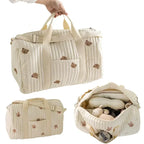 Wickeltasche Bär Umstandspaket Baby Windeltasche Kinderwagen Windel-Organizer Tragbare Einkaufstaschen Reise-Wickeltasche Messenger Bag