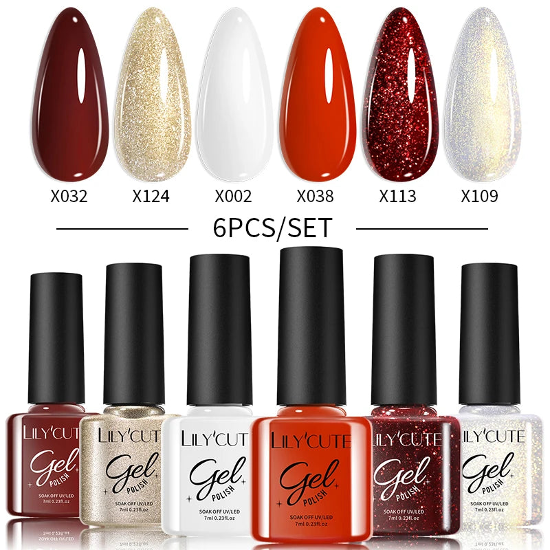 LILYCUTE Nagelgel-Politur-Set, Rosa Grün, Frühling, DIY-Nagelkunst-Design, lang anhaltend, Soak Off UV Gel, Maniküre, Malgel, Vernis-Kit