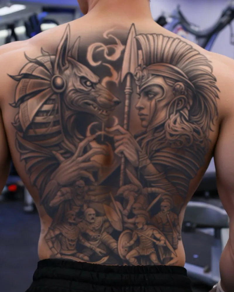 Magic Juice Tinte Wasserdichte Tattoo Aufkleber Große Größe Kräutersaft Temporäre Tattoos Männer Body Art Drache Tiger