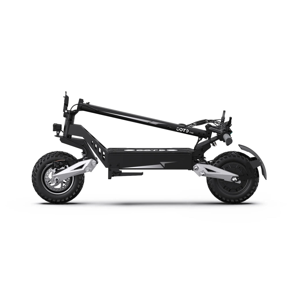 T10 Tragbarer E-Scooter 900W Spitzenleistung 48V 13.5/18 Ah Akku Elektroroller für Erwachsene 11 Zoll Offroad-Reifen Elektroroller